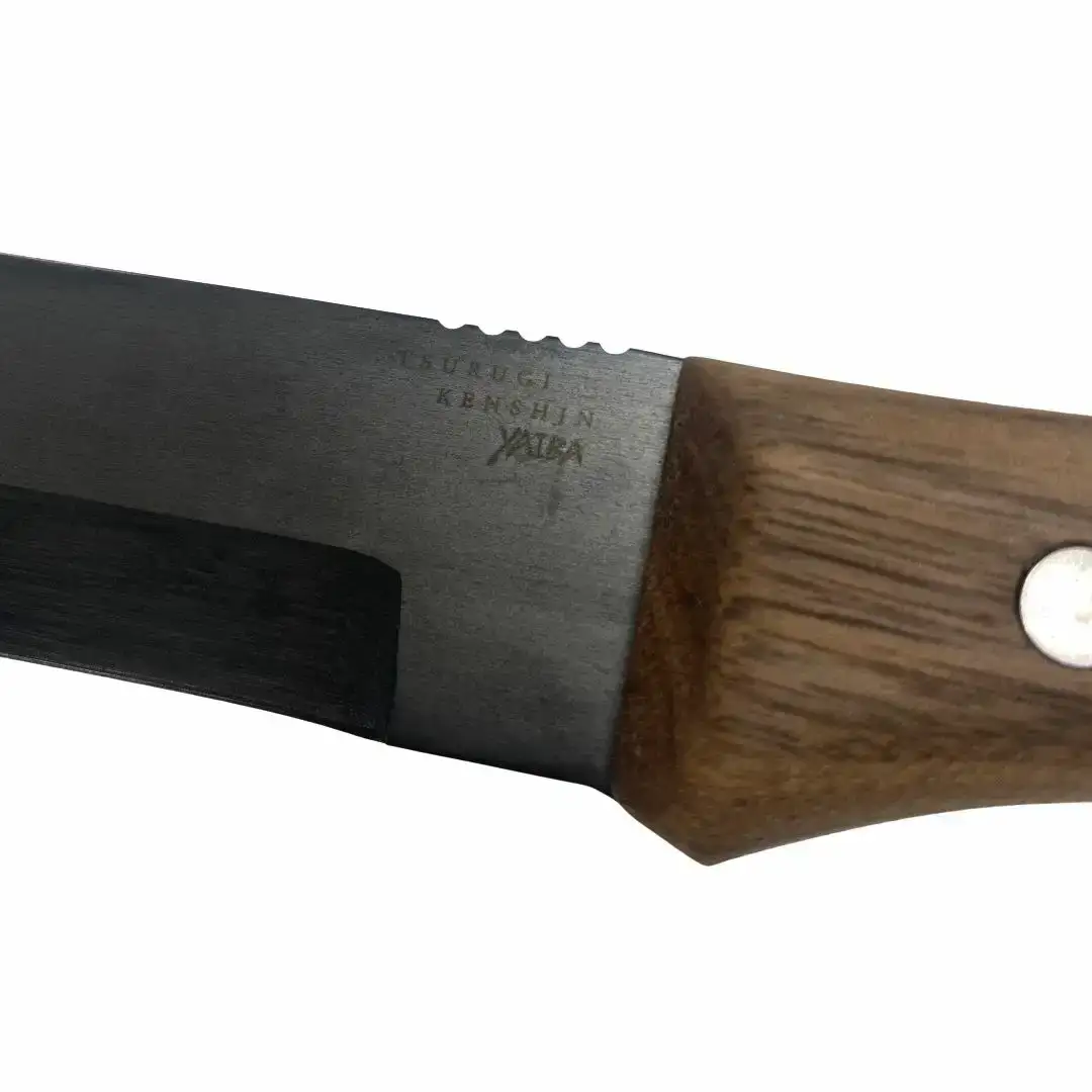 剣謙心 アウトドアナイフ ヤイバ 黒染【L】130mm  キャンプ用品 アウトドア用品 万能ナイフ サバイバルナイフ 焚火 薪割り 燕三条製【048S017】