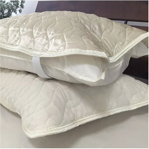 枕カバー Mサイズ 43×63cm アイボリー プレミアム シルク 100% リバーシブル 枕パッド 枕 カバー 洗える シルクの枕カバー ピローケース ピローカバー 綿100% 日本製 寝具 大阪 大阪府 岸和田市