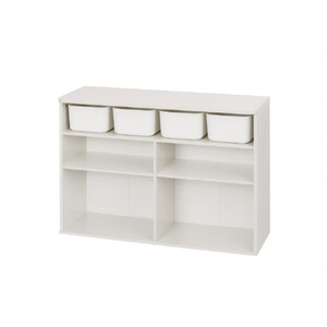 収納棚 ラウンドシェルフ RUSR-97W ホワイト