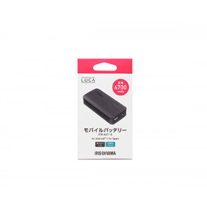 モバイルバッテリー  IPB-A671-B ブラック