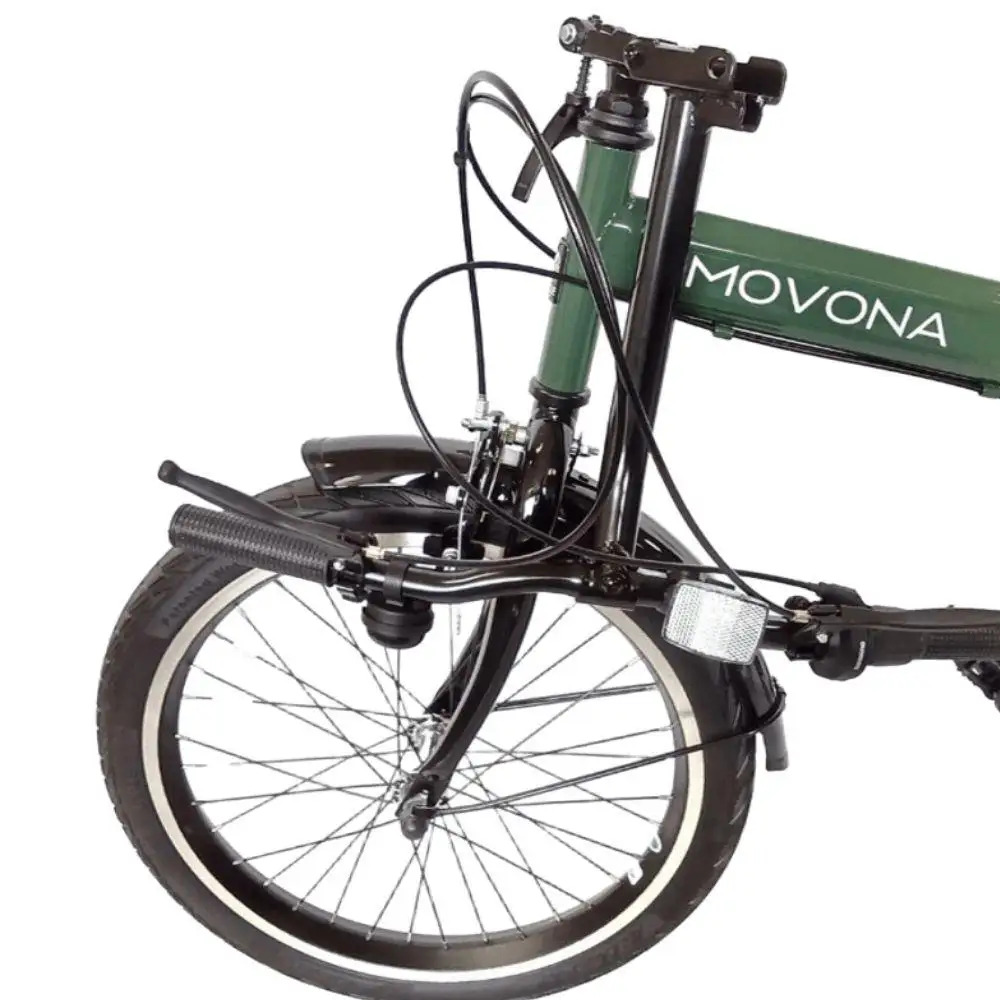 ノーパンク MOVONA Dark Green 送料無料 全国配送離島含│自転車 完成品 組み立て不要 折りたたみ自転車  武田産業