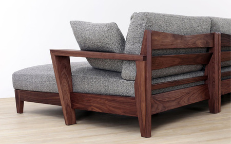 （レッドオーク）AUTHENTICITY SOFA E COUCH RB（ローズブラウン） No.1120-04