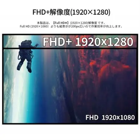 液晶モニター(モバイルモニター) 10.5型ワイド　フルHD+(1920×1280)リファビッシュ品_モバイルモニター フルHD+ 10.5型 リファビッシュ_【1622923】