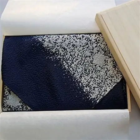 友禅風呂敷　雲霞(紺地に銀)1枚_装飾品・工芸品  鞄・バッグ かばん カバン_【1082268】