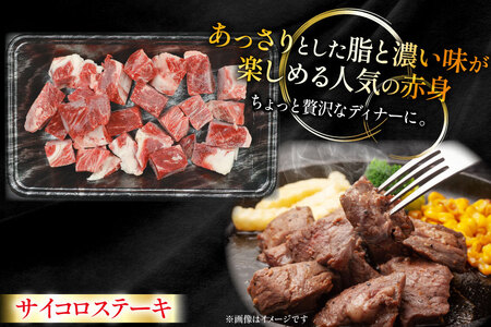 牛肉 宮崎牛 サイコロ ステーキ 300g 2p 計600g [ローカルブランディング 宮崎県 日向市 452061521]