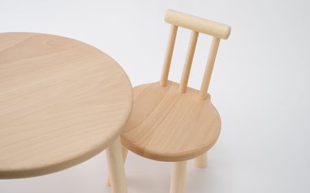 AH8　こども用テーブルと椅子のセット【 木製 木目 シンプル 手作り こども 子ども チェア 机 台 】