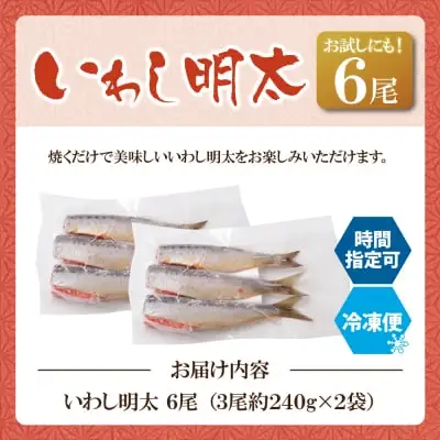 Y08-11 いわし明太 6尾 