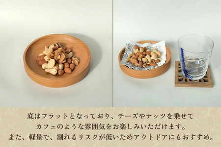 ウッドボウル 円 木製食器 お皿 キッチン 台所 雑貨 アウトドア 株式会社吉建 加茂市
