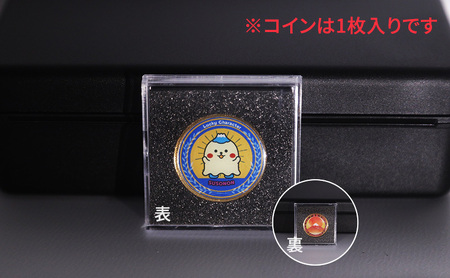 開運メダル トスコイン ＆ ボールマーカー （ケース入り） すそのん 富士山 メダル ゴルフ トスコイン ゴルフマーカー オリジナルデザイン キャラクター 開運 幸運 裾野市 静岡