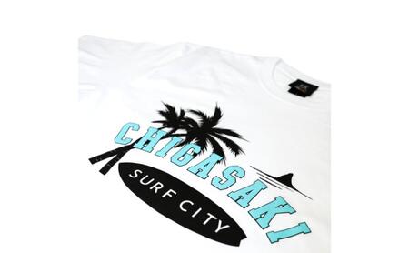 LOHASTYLE CORDURA天竺 CHIGASAKI 半袖T ホワイト オリジナル Tシャツ 半袖 白 男女兼用 湘南 茅ヶ崎市 神奈川県 L