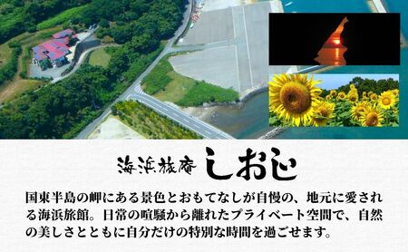 海浜旅庵しおじ ペア宿泊券2泊3日(朝食・夕食付)