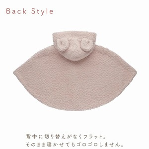 マント（もこもこうさぎ）_マント もこもこうさぎ 脱ぎ着しやすい あったかマント 3ヶ月 ～ 2才 長く使える フリース 軽い やわらかい フード うさぎ 胸元 ポンポン シンプル 防寒アイテム 日本製 ベビー用品 赤ちゃん ベビーウェア 子供服 福岡県 久留米市 赤ちゃんの城 送料無料 〔Sx027〕