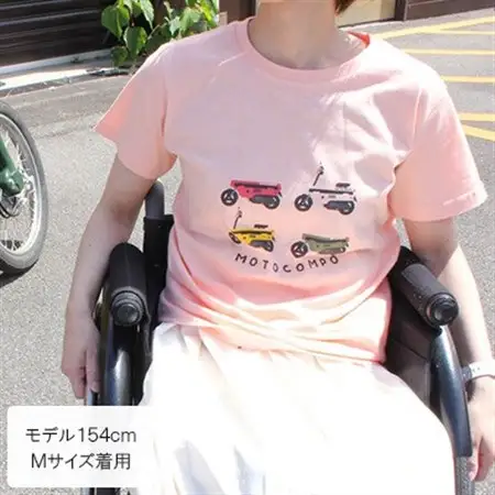 MOTOCOMPO Tシャツ (レディース)【Mサイズ　アプリコット】【1644710】