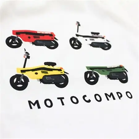 MOTOCOMPO Tシャツ (レディース)【Lサイズ　ホワイト】【1644726】