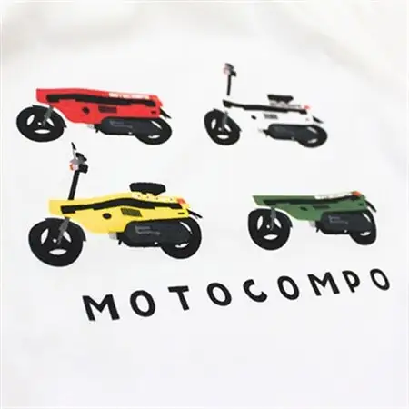 MOTOCOMPO Tシャツ (レディース)【Sサイズ　ホワイト】【1644757】