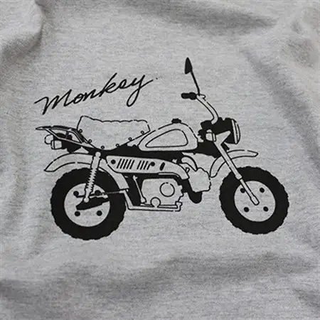 Monkey Tシャツ (ユニセックス)【Lサイズ　グレー】【1644765】