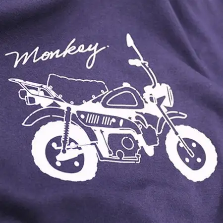 Monkey Tシャツ (ユニセックス)【Lサイズ　ネイビー】【1644772】