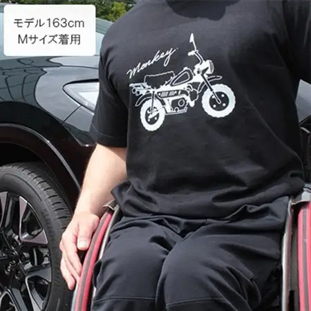 Monkey Tシャツ (ユニセックス)【Mサイズ　ブラック】【1644785】