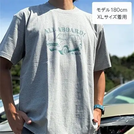N360 Tシャツ (ユニセックス)【XLサイズ　グレー】【1644786】