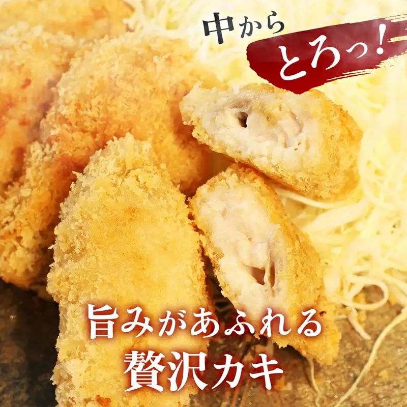 大粒カキフライ 40粒 【冷凍 牡蠣 かき 大粒 冷凍カキフライ 魚介類 海鮮 惣菜 おかず ギフト 簡単調理 冷凍配送 送料無料 神奈川県 大磯町】