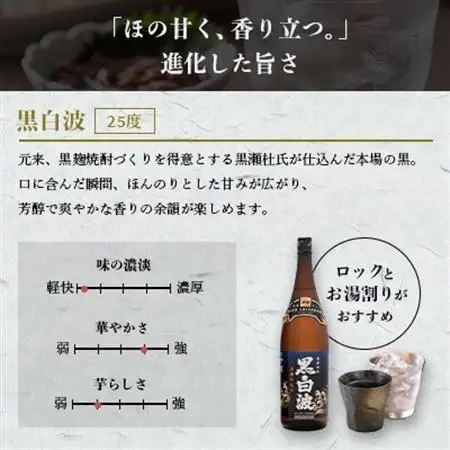 さつま白波＆黒白波＆さくら白波900ml　各1パックセット　A3-374【配送不可地域：離島】【1646058】