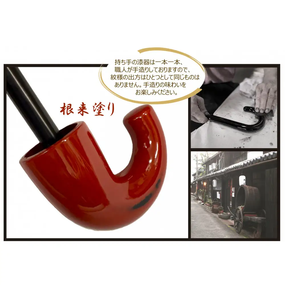 ［ふるさと納税］anon 日傘 根来塗り ライトグレー 紀州漆器アンブレラ 晴雨兼用傘 UVカット率100％ 折りたたみ傘