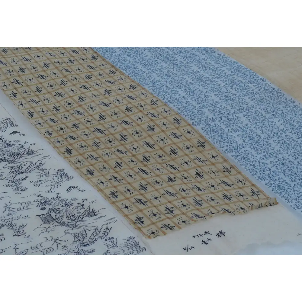 麻織物の雪晒しと仕立て直し