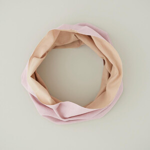 てぬぐい Oo[ワオ] 　Pink × Beige　 ＜Lサイズ＞