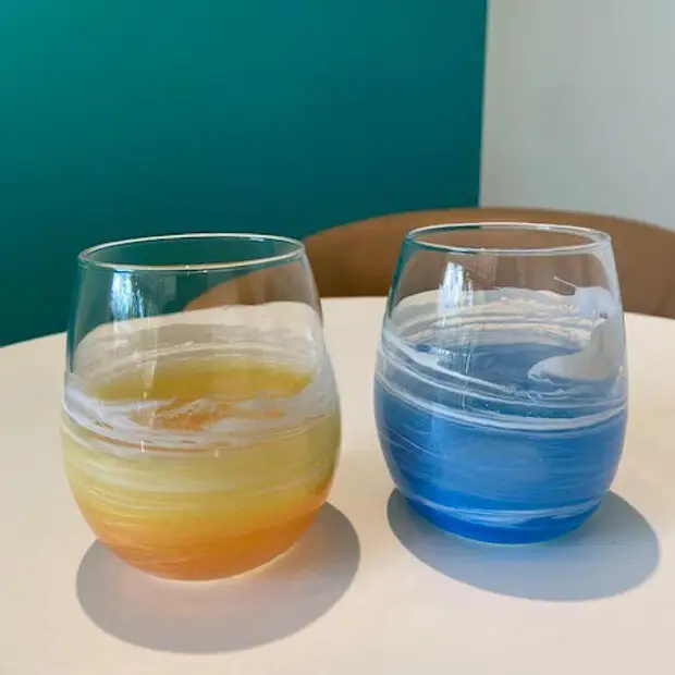 【福岡市】オーシャングラス 1個 330ml | 食器 テーブルウェア 日用品 人気 おすすめ 送料無料 ピンク系