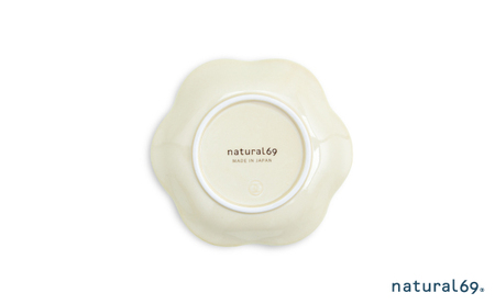 【波佐見焼】粉引釉 六方押小皿 5枚セット 十草／羽根／円／花／糸【natural69】[QA137]