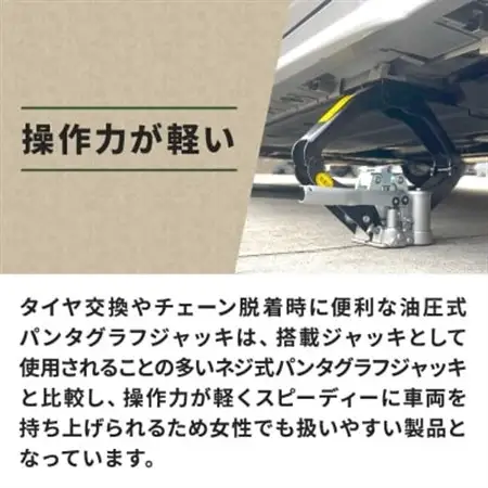 MSJ-850 油圧シザースジャッキ タイヤ交換用ジャッキ【1473556】