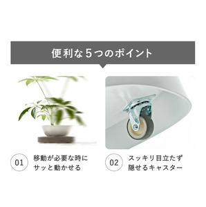 tidy ティディ Plantable L（キャスター付植木鉢トレイ）【ブラック】015EB11N.／Lサイズ 台 観葉植物 トレイ プランター 受け皿 受皿 鉢皿 らくらく移動 可動式 軽量 ガーデニング リビング オフィス 玄関 掃除用品 掃除 お掃除 日用品 インテリア 雑貨 おしゃれ