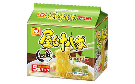 【6回定期便】 屋台十八番 しお 5食×6個（1ケース） 計30食 ラーメン 札幌ラーメン しおラーメン 塩ラーメン 塩 即席ラーメン インスタントラーメン インスタント 拉麺 麺 めん 即席麺