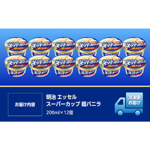 【全3回毎月お届け】人気の明治 エッセル スーパーカップ「超バニラ」定期便