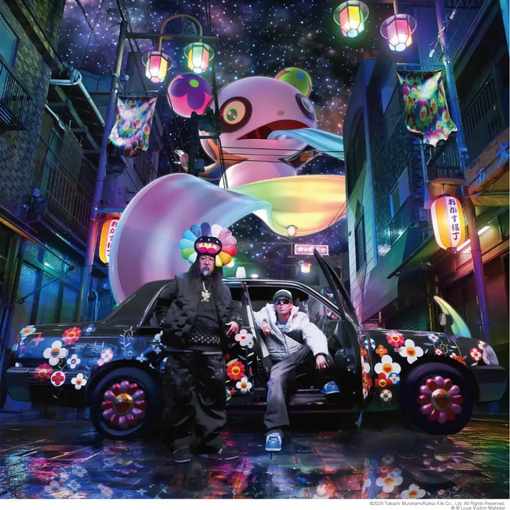 【ふるさと納税限定セット】12 inchレコード盤『LV MURAKAMI』トレーディングカード2パック入り