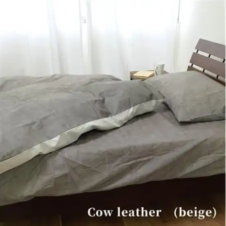 【Mサイズ43×63cm】大人カッコいい』レザー調プリント綿100%まくらカバー(カウレザー)【1645712】