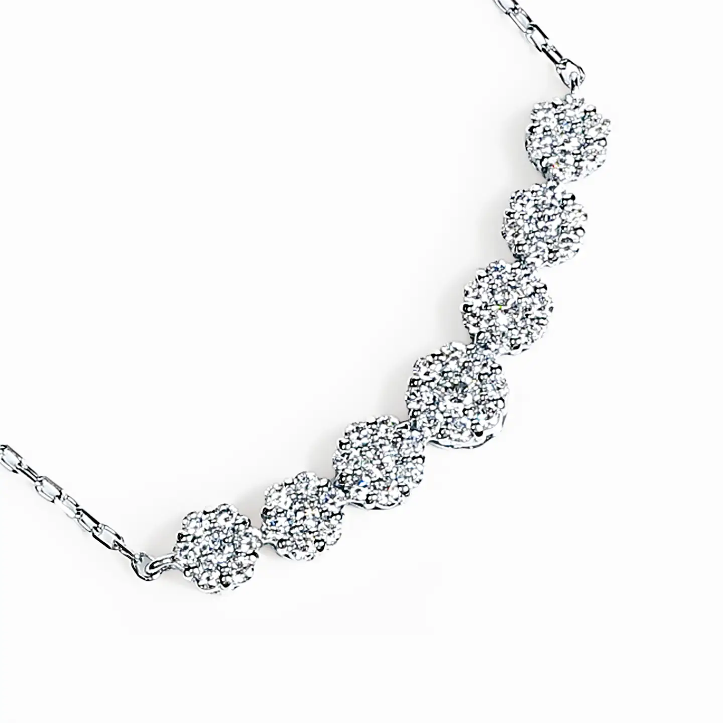 プラチナ ダイヤ ラインネックレス 0.3CT　N376DI-P NSAN011