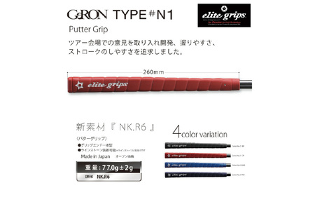 GeRON TYPE＃N1 ゴルフ パターグリップ マリンブルー 〈握りやすさ、ストロークの安定を追求したモデル〉