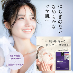 Make.iN EXOSOME + GLUTATHIONE 10Days フェイスマスク 10枚入×2個セット エクソソーム ヒト幹細胞 白玉 グルタチオン セラミド CICA EGF FGF パック マスク 保湿 スキンケア