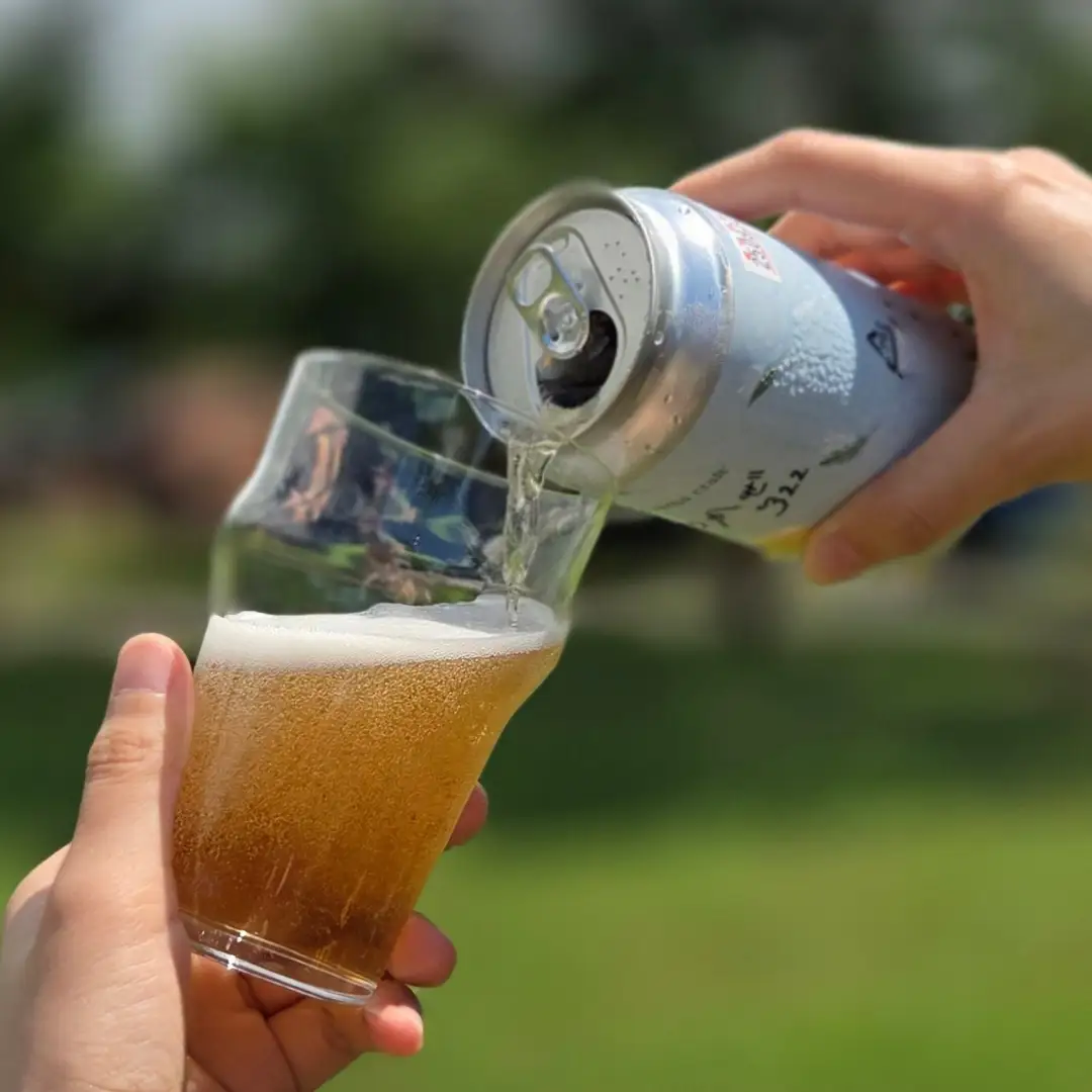 【樽生3L】クラフトビール「まつかぜ322」（SAKE Golden Ale）北海道栗山町くりやまクラフト