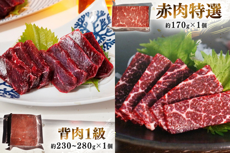 BJ148 くじら 赤肉 4種詰め合わせ 計740g ( 小切れ 胸肉 背肉 特選 )[ 長崎県 島原市 ]