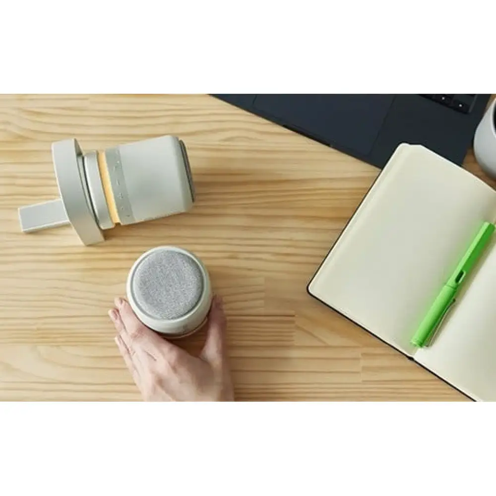 リズム 防水ポータブルシアタースピーカー MAGSPEAKER DUO ライトグレー　【11100-1818】