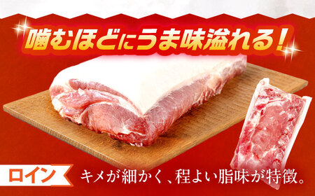 真空冷蔵 豚ロースブロック 約5kg（リブロースとロイン 2種セット）[OCJ001]