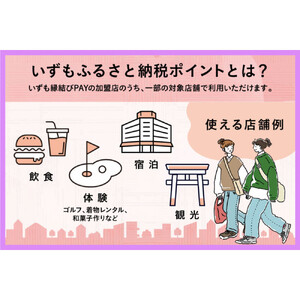 出雲市 デジタル地域通貨「いずも縁結びPAY」 いずもふるさと納税ポイント30,000pt（1pt＝1円）【30,000円分 電子決済 キャッシュレス 飲食 宿泊 体験 電子マネー 島根県 出雲市】