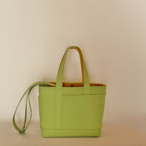 NUNUTOTO　ライム×マスタード　Mサイズ　ショルダーストラップ＆ペットボトルホルダーセット