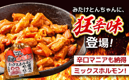 「元祖みたけとんちゃん」 【辛口セット】 ピリ辛みそ味×ミックスホルモン狂辛（4人前）[AVAA054]ホルモン 辛口