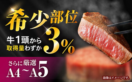〈数量限定〉希少部位 長崎和牛 ヒレステーキ 600g(150g×4) / ヒレ ひれ ヒレステーキ ヒレ肉ステーキ ヒレ肉 長崎和牛 ステーキ すてーき 和牛 4枚 / 諫早市 / 肉の牛長 諫早店 [AHEM004]