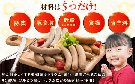 放牧豚 ボロニアミニソーセージ 計540g（180g×3） 豚肉 ソーセージ 無添加 無塩せき 北海道 [AXBA106]