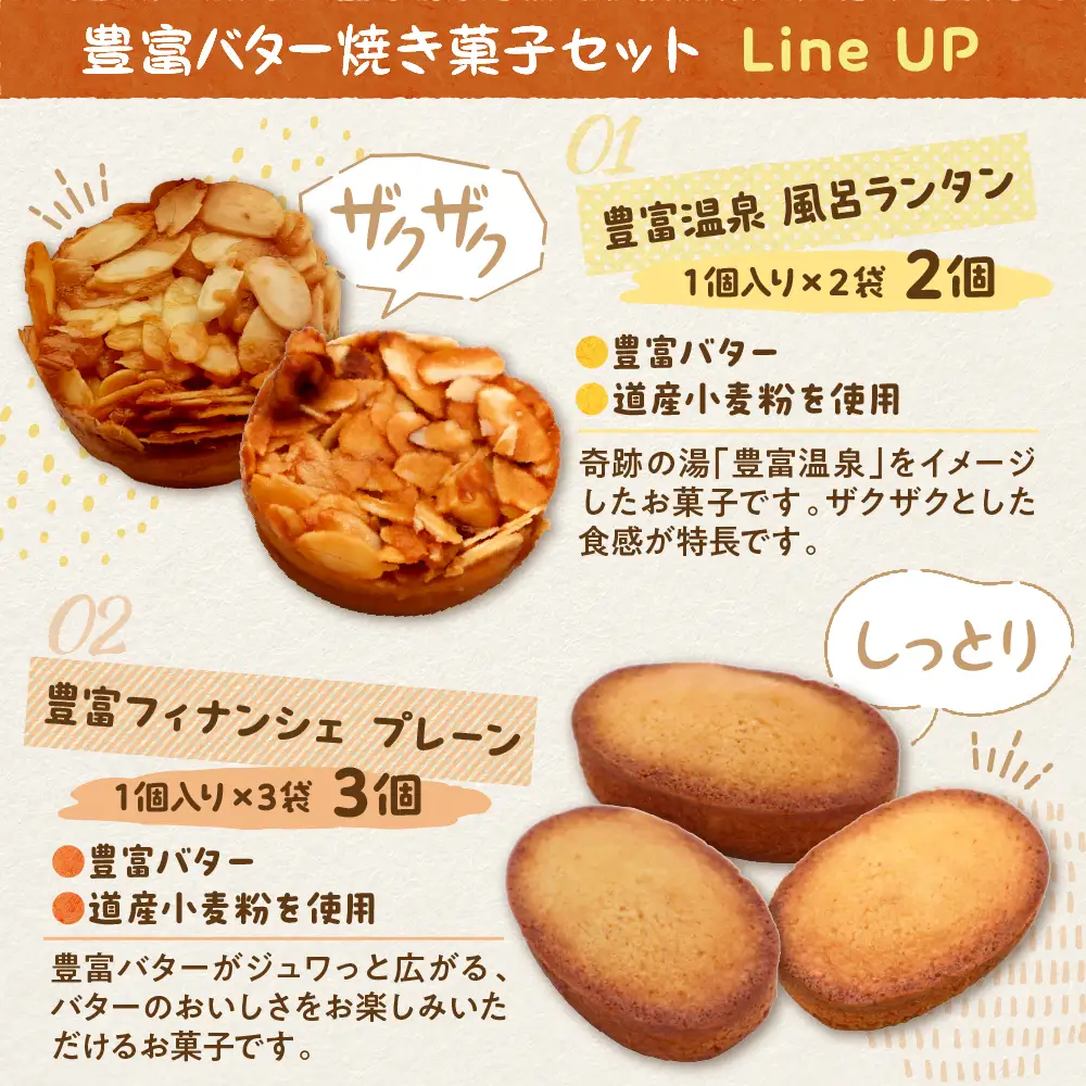 豊富温泉すずパンCafe 豊富バター 焼き菓子セット 5種類 計11個