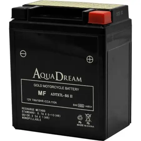AQUADREAM GOLD バイク用バッテリー 液入充電済 ADTX7L-BS II 1個【配送不可地域：沖縄県】【1641494】